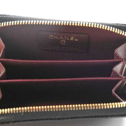 Chanel Caviar Quilted Zip Coin Purse Black 5 of 7