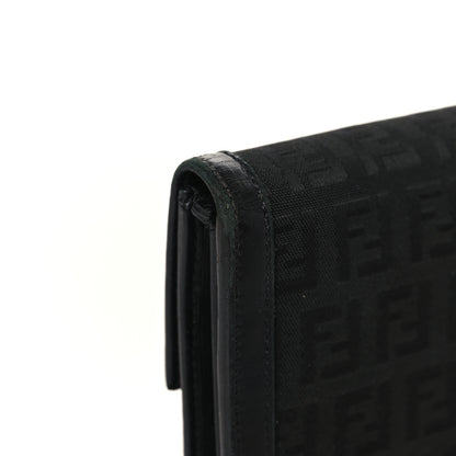 Fendi Zucchino Forever Continental Wallet Black 10 of 12