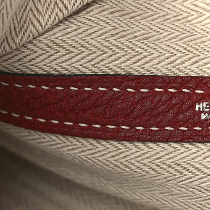 Hermes Negonda Garden Party Tote 36 MM Rouge H 7 of 9