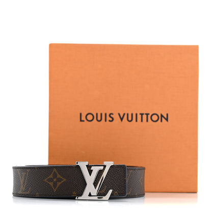 Louis Vuitton Calfskin Monogram 30mm LV Initiales Reversible Belt 90 36 Blue 7 of 7