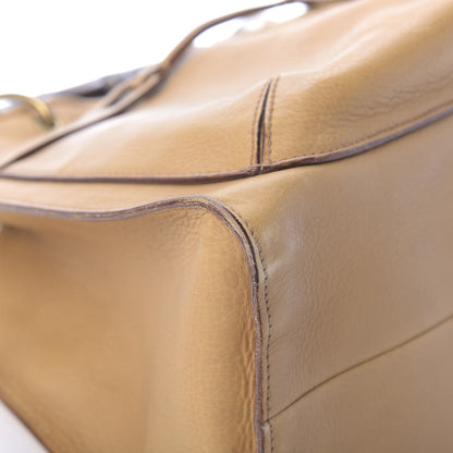 Gucci Calfskin Bamboo Handle Tote Tan 12 of 17