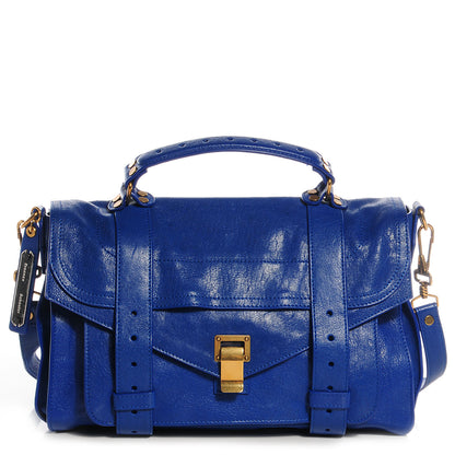 Proenza Schouler Lambskin Medium PS1 Satchel Royal Blue 1 of 12