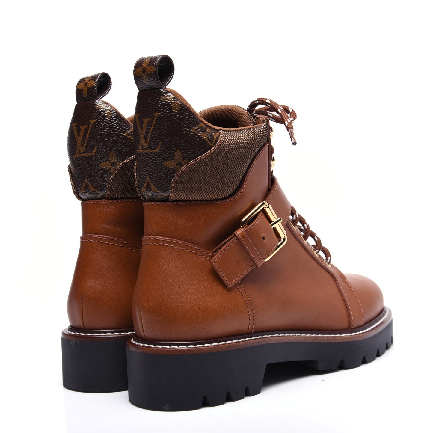 Calfskin Territory Ranger Combat Boots 38 Cognac