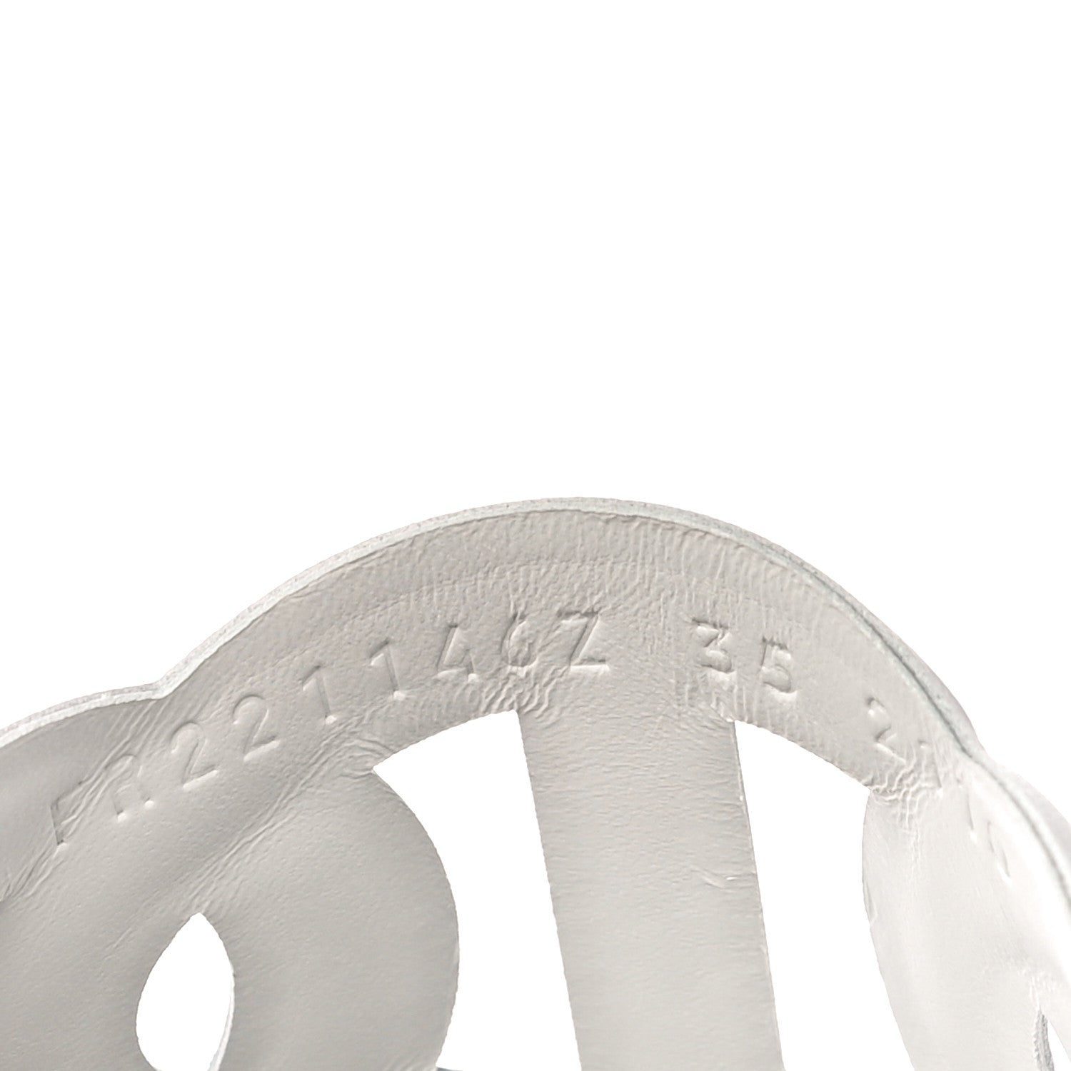 Hermes Nappa Womens Extra Sandals 35 White 9 of 10