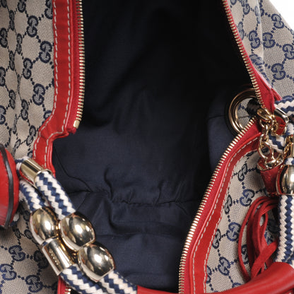 Gucci Monogram Acapulco Medium Hobo Navy 5 of 7