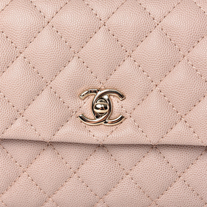 Chanel Caviar Quilted Mini Coco Handle Flap Beige 7 of 10