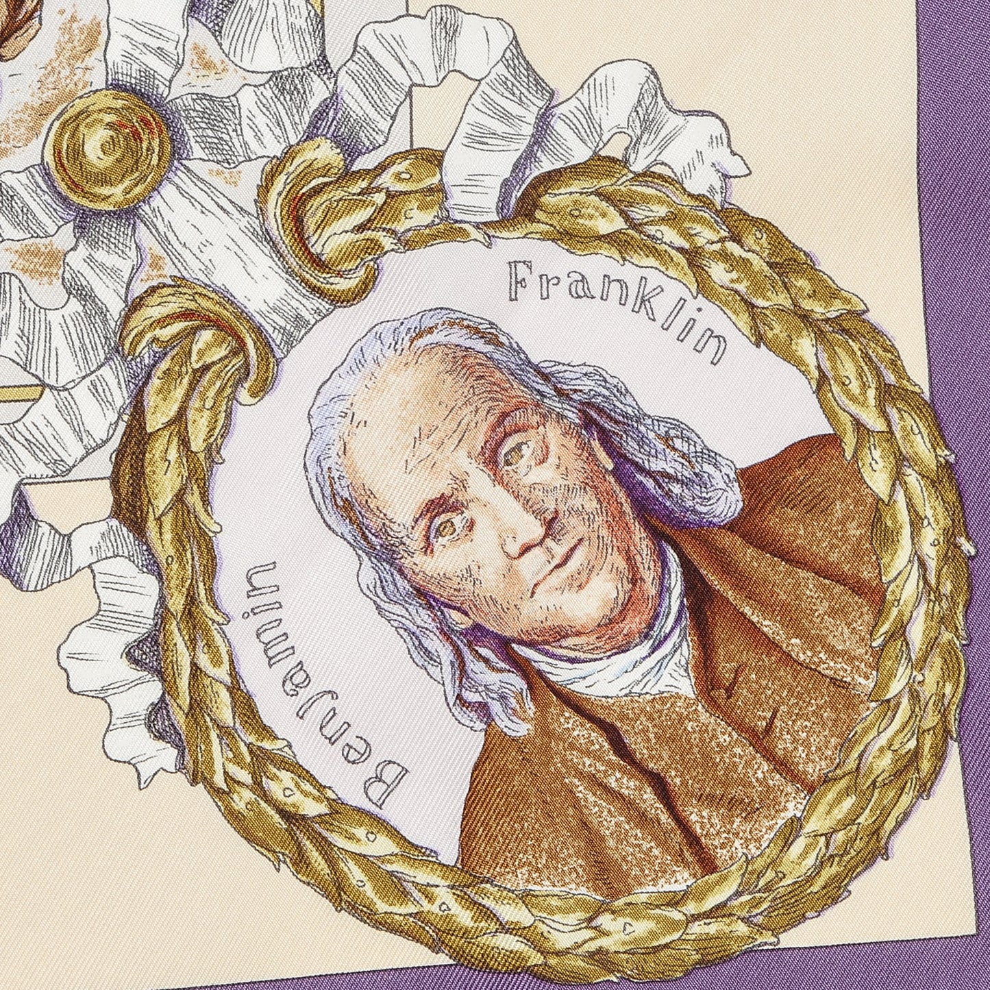 Silk Marquis De Lafayette Scarf 90