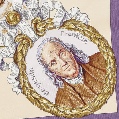 Hermes Silk Marquis De Lafayette Scarf 90 7 of 10
