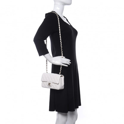 Chanel Lambskin Quilted Mini Rectangular Flap White 2 of 11
