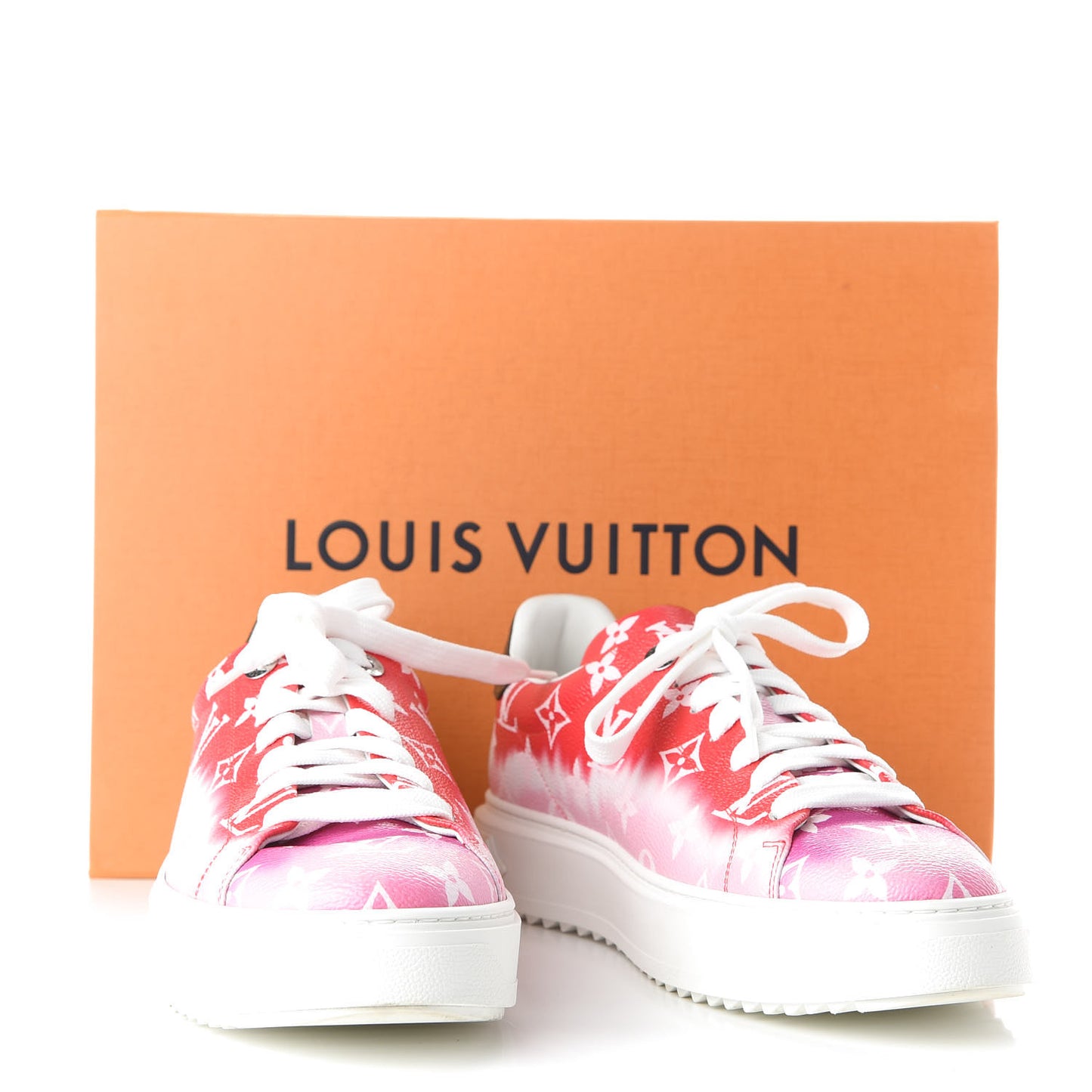 Monogram Escale Time Out Sneakers 41 Red