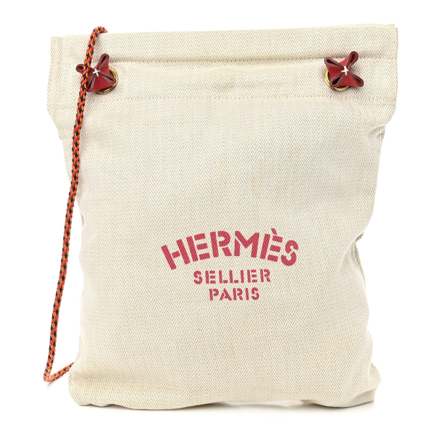 Hermes Cotton Aline Small Shoulder Bag Red 1 of 10