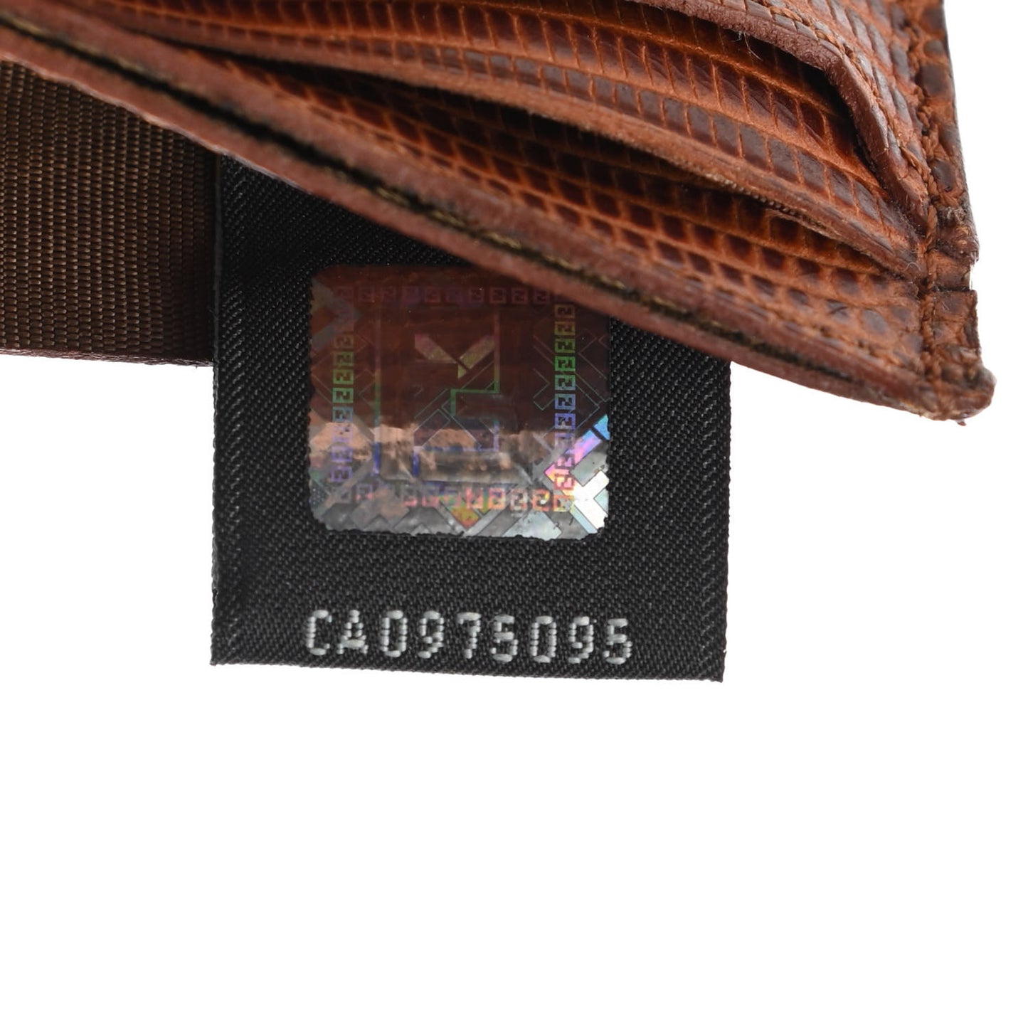Lizard Card Holder Brown