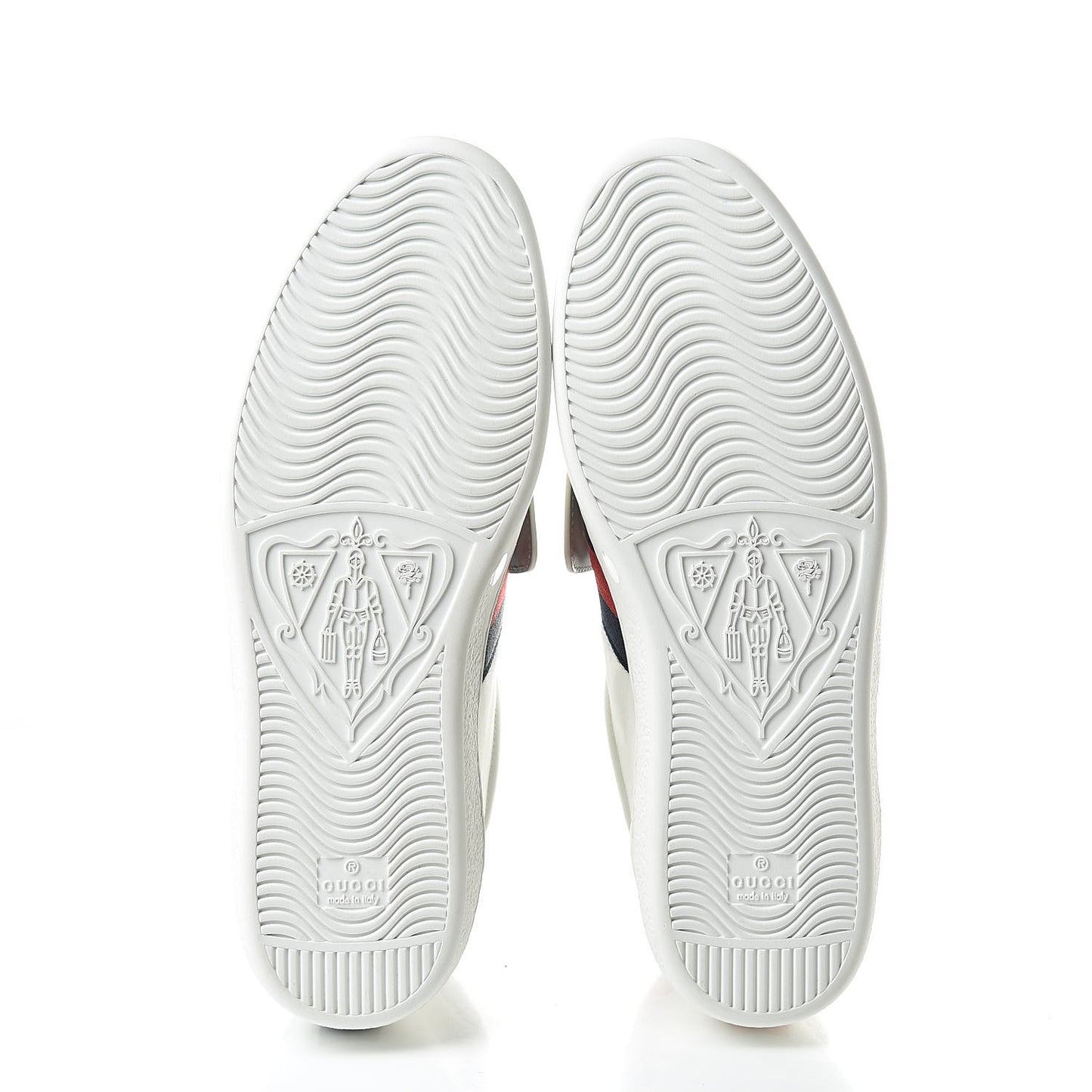 Calfskin Ayers Embroidered Web Mens Ace Removable Patches High Top Sneakers 9 White