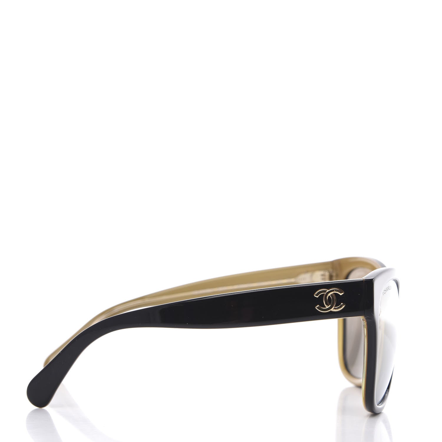Chanel Acetate Mirrored Runway Square Sunglasses 5380 Black 3 of 8