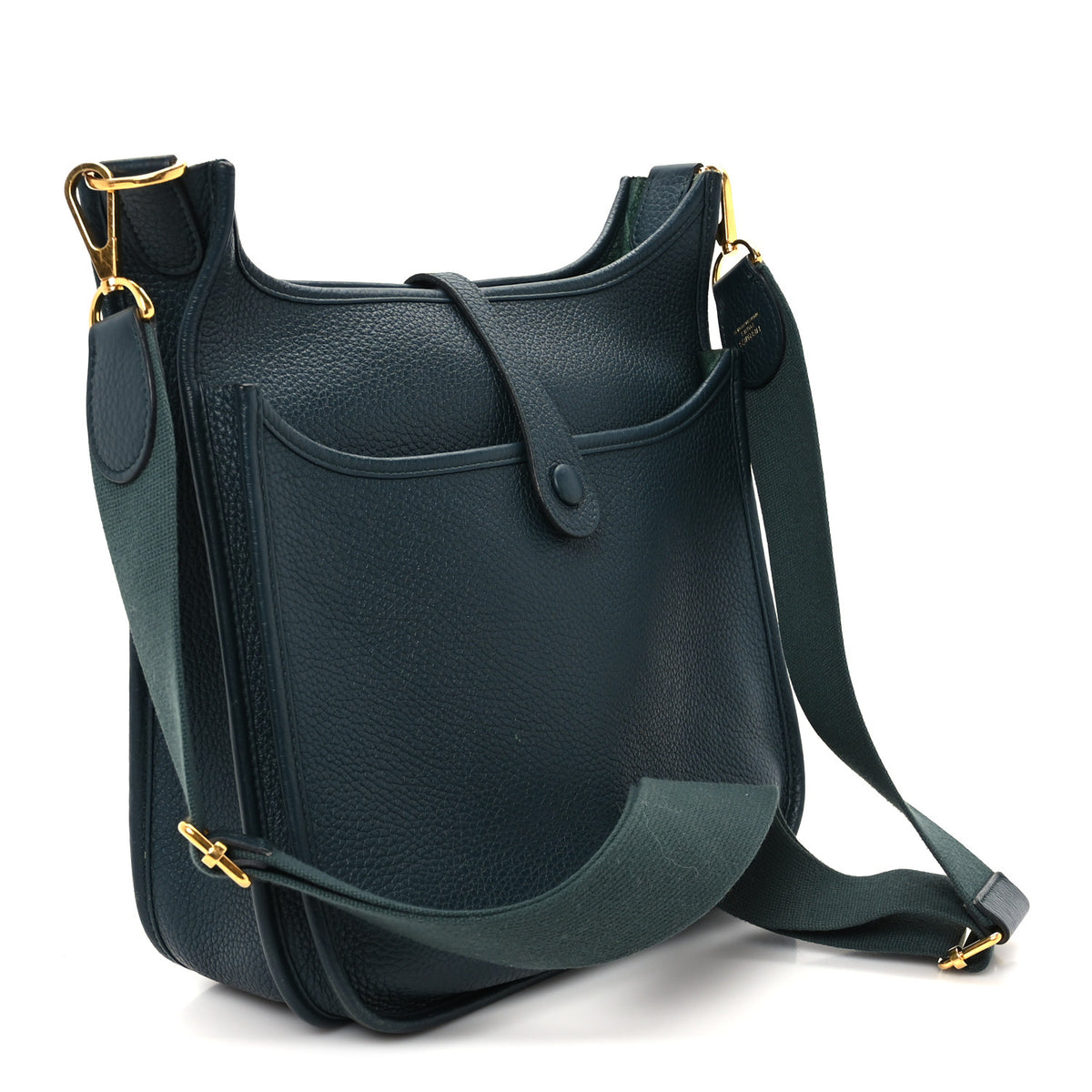 Hermes Taurillon Clemence Evelyne III PM Vert Cypress 2 of 9