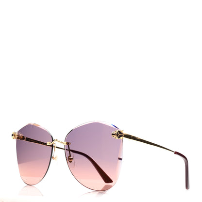 Cartier Panthere De Cartier Butterfly Sunglasses CT0398S Gold Pink 1 of 7