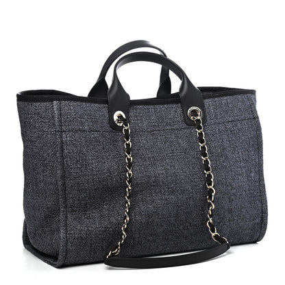 Chanel Lurex Boucle Medium Deauville Tote Black 2 of 4