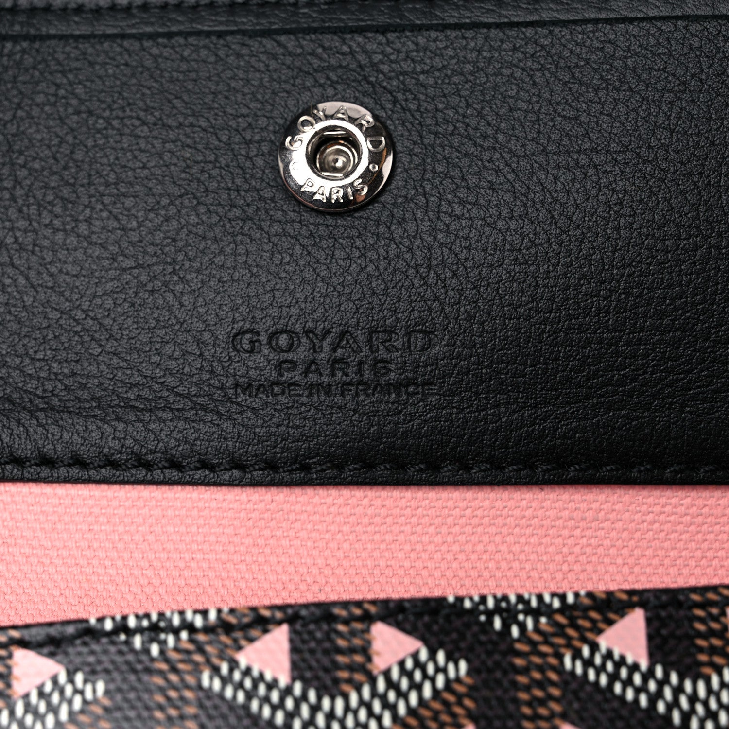 Goyard Goyardine Saint Louis Claire Voie PM Black Pink 7 of 10