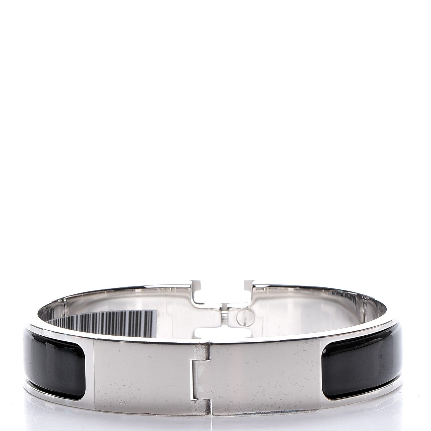 Hermes Enamel Narrow Clic Clac H Bracelet PM Black 3 of 5