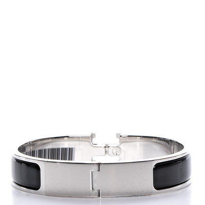 Hermes Enamel Narrow Clic Clac H Bracelet PM Black 3 of 5