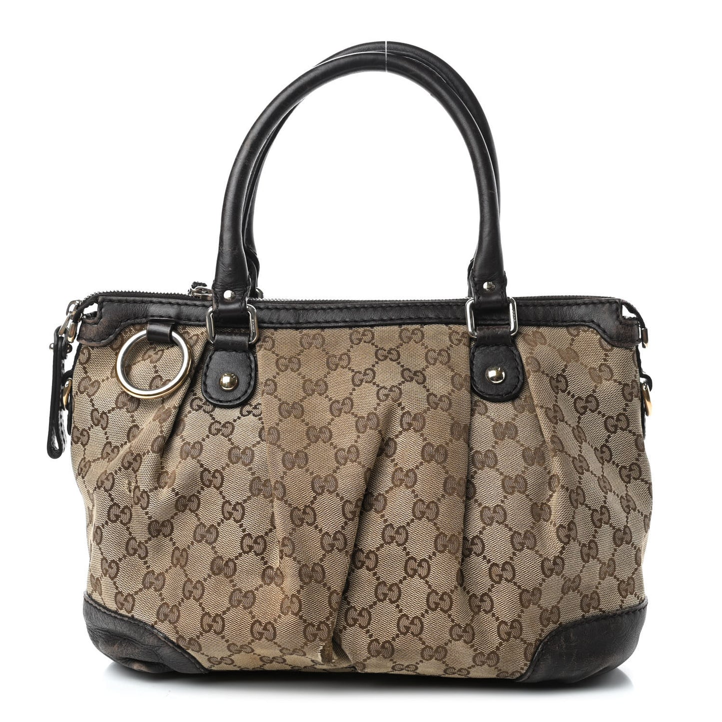 Monogram Medium Sukey Top Handle Dark Brown
