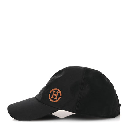 Hermes Cotton Miles H Circle Hat 60 Black 4 of 10