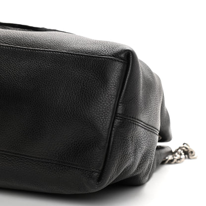 Gucci Pebbled Calfskin Studded Medium Soho Chain Shoulder Bag Black 12 of 12