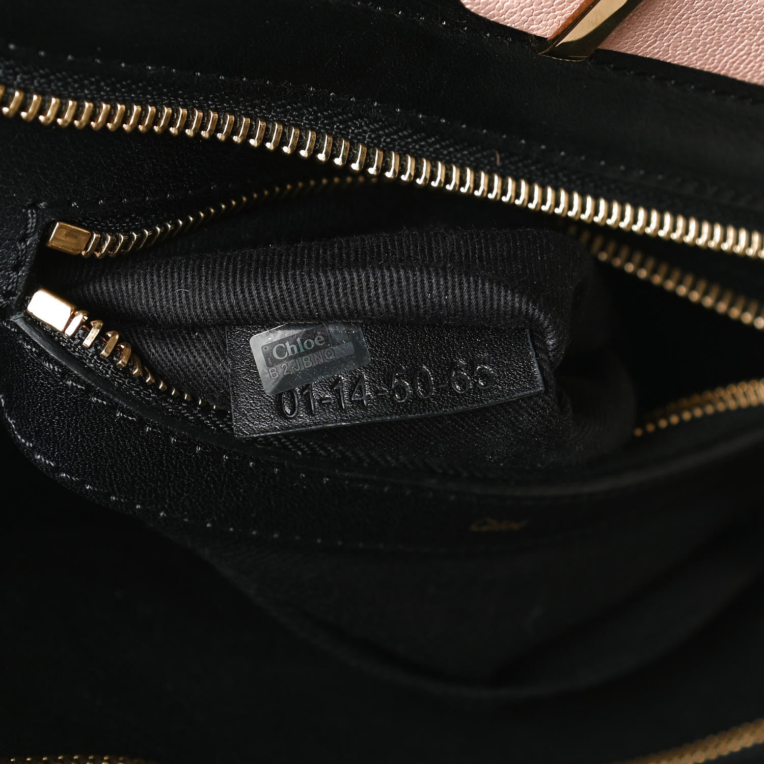 Chloe Calfskin Medium Alice Satchel Beige Black 7 of 10