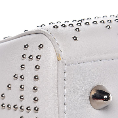 Christian Dior Lambskin Studded Cannage Medium Lady Dior White 8 of 8