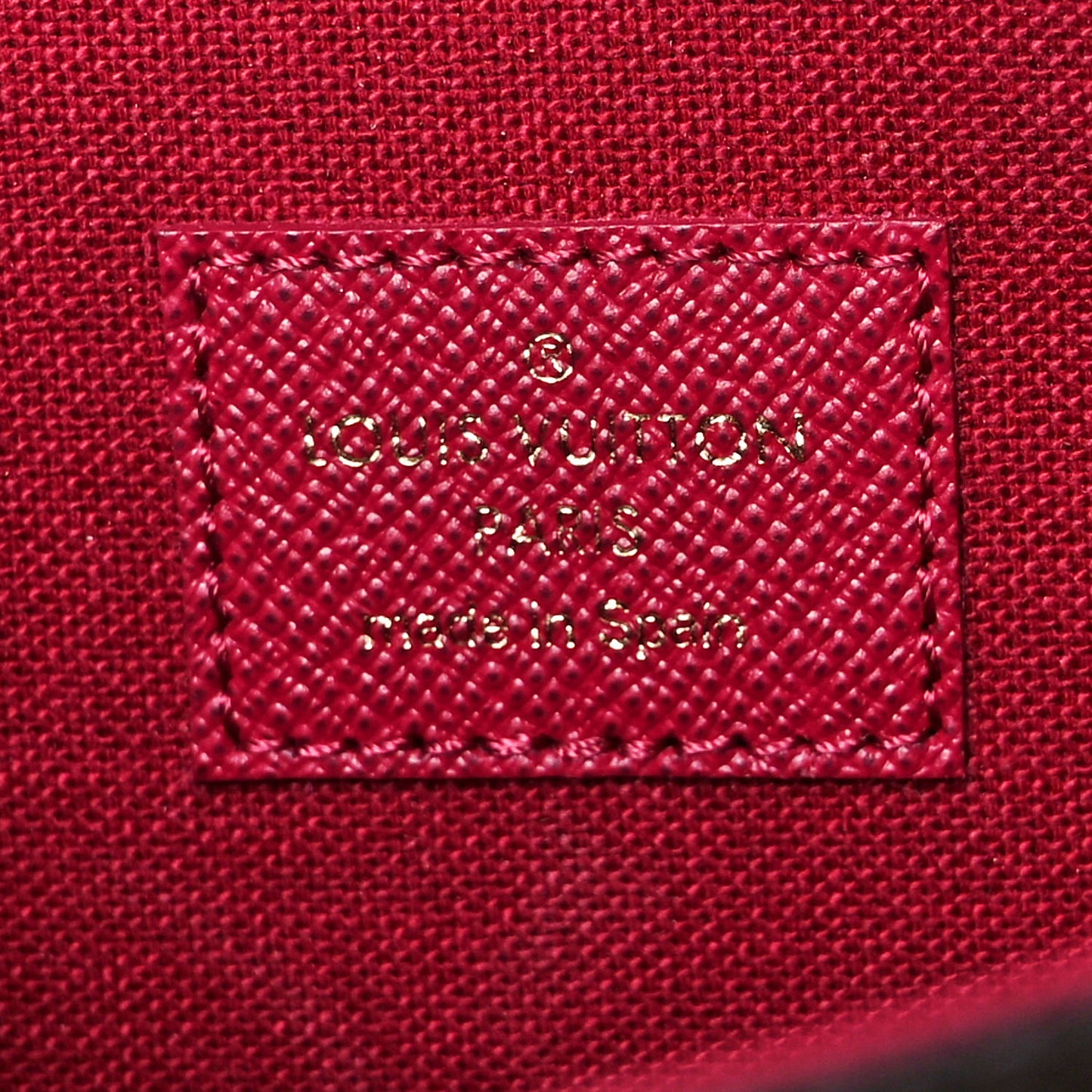 Monogram Pochette Felicie Chain Wallet Fuchsia