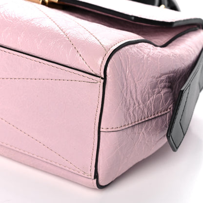 Givenchy Creased Patent Calfskin Small ID Flap Pink 9 of 9