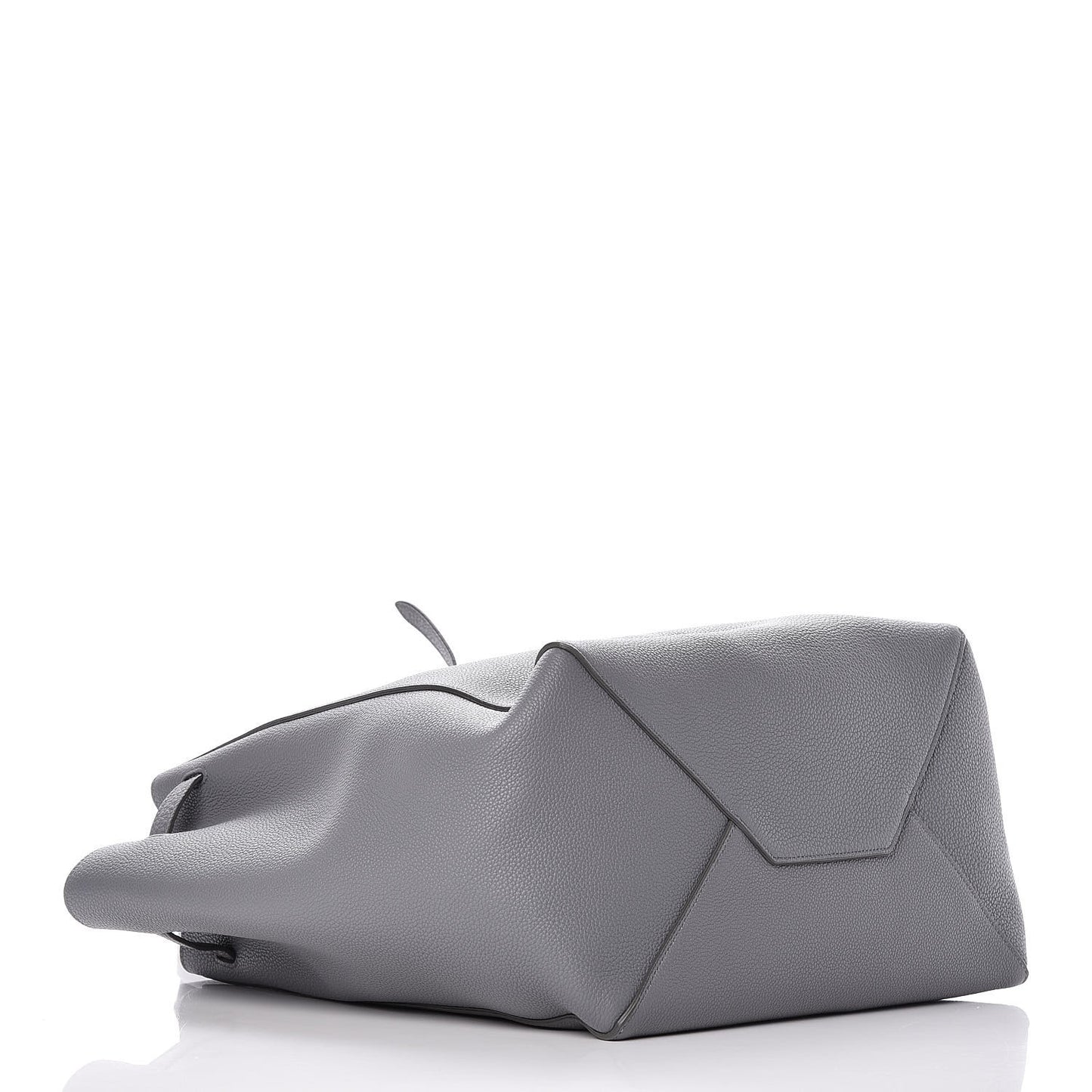 Soft Grained Calfskin Small Belt Cabas Phantom Medium Grey