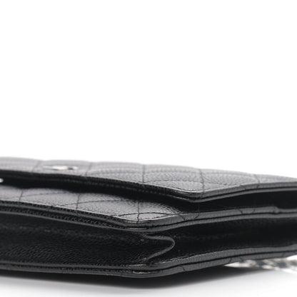 Chanel Caviar Quilted Wallet On Chain WOC Black 6 of 11