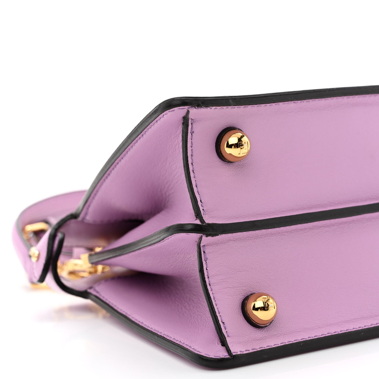 Fendi Shiny Nappa Petite Peekaboo I SEE U Satchel Violetta 10 of 12