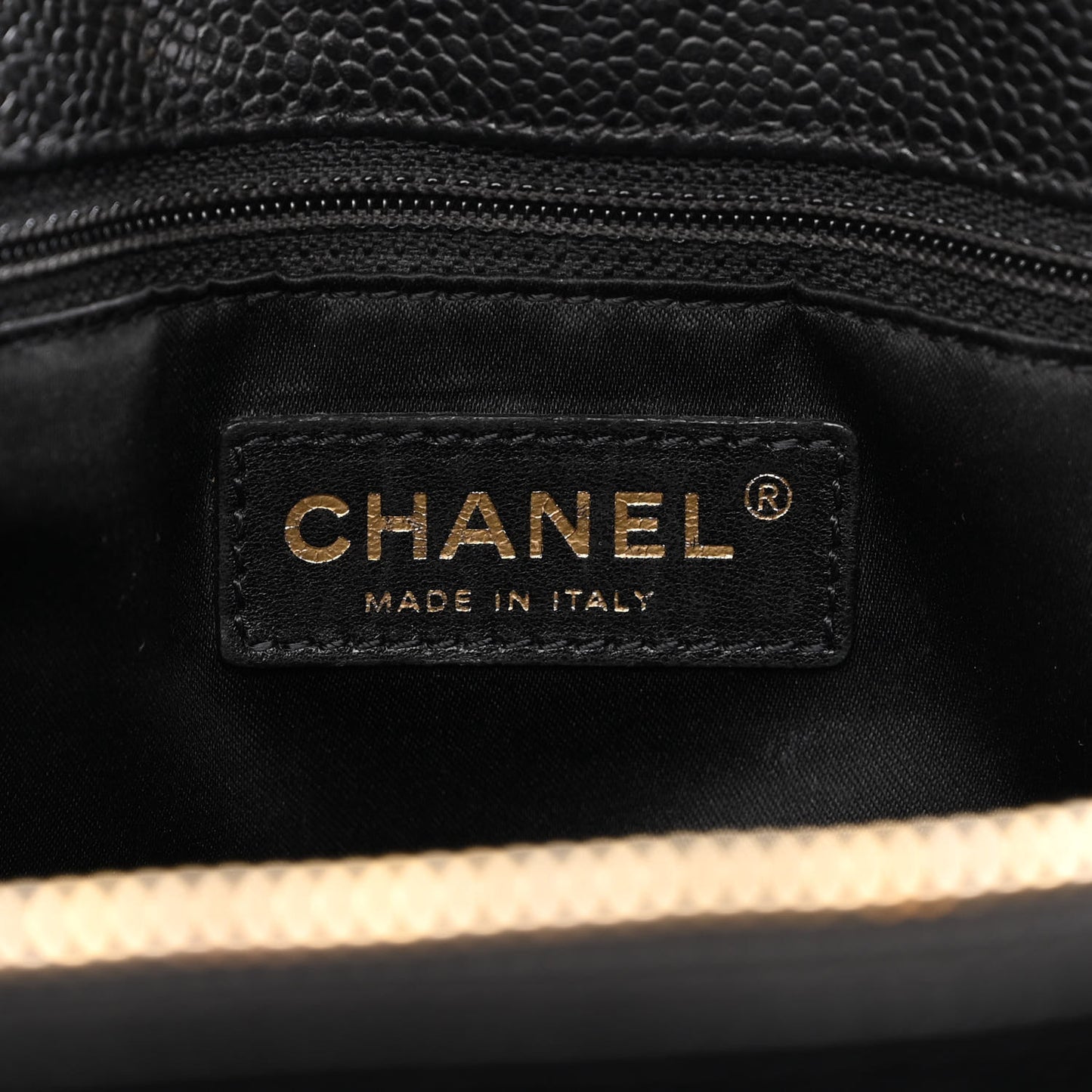 Caviar Quilted Grand Shopping Tote GST Black