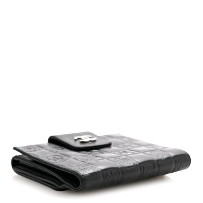 Chanel Calfskin Lucky Symbols Compact French Flap Wallet Black 4 of 12