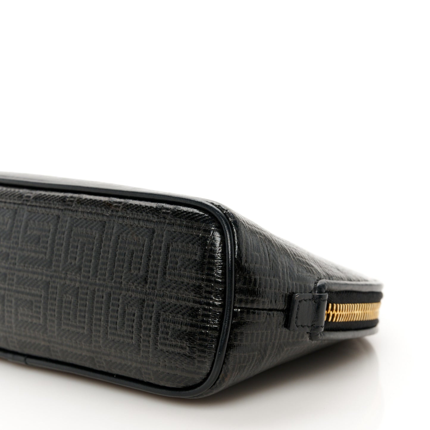 Coated Canvas Logo 4G Embossed Cosmetic Pouch Black