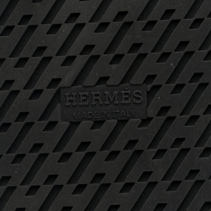 Hermes Calfskin Womens Chypre Sandals 38 Black 7 of 9