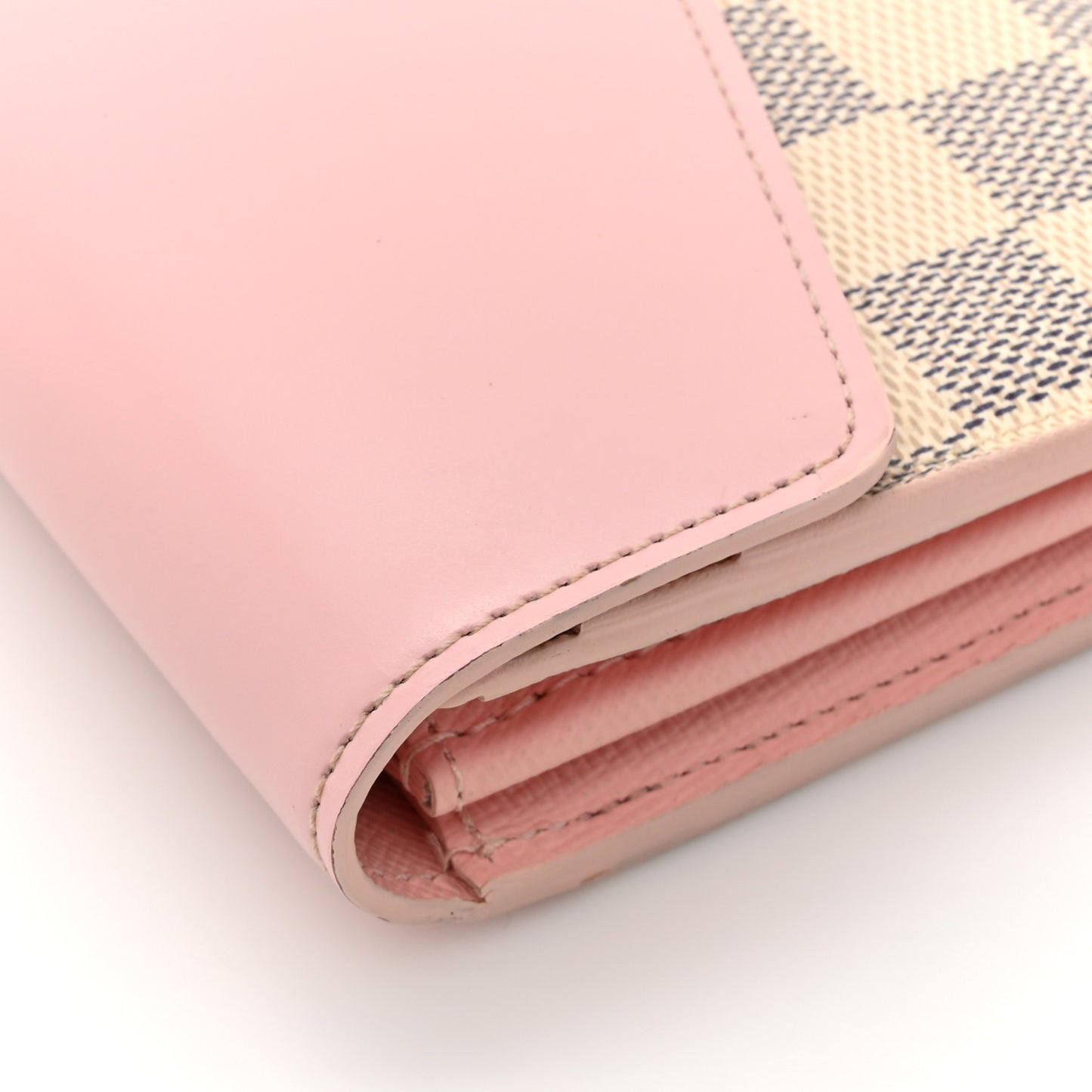 Damier Azur Sarah Wallet NM  Rose Ballerine