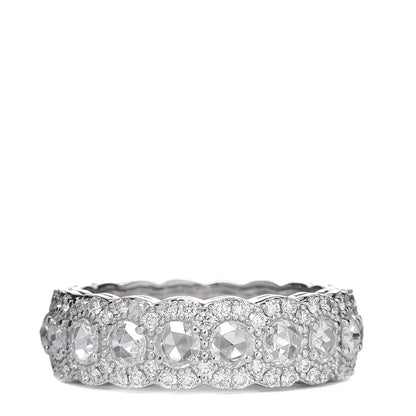 Tiffany Platinum Diamond Cobblestone Ring 52 6 1 of 4