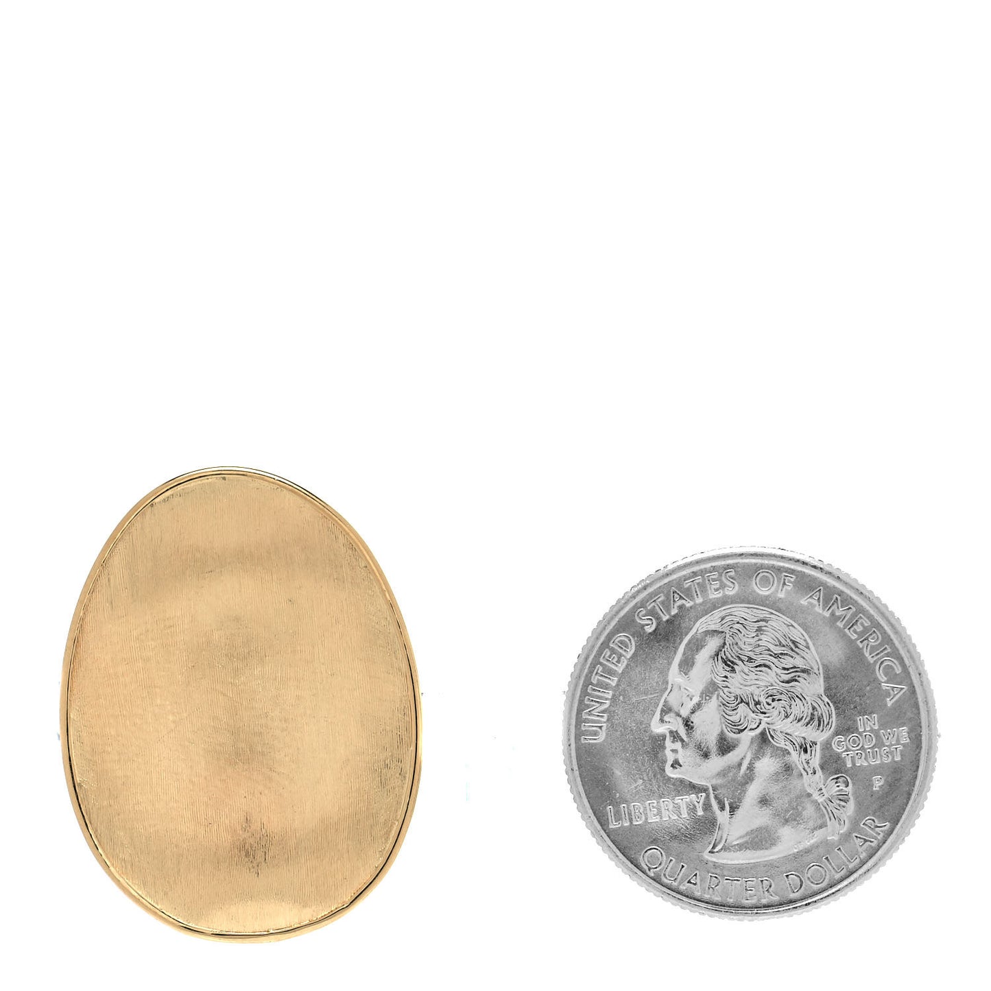18K Yellow Gold Petite Lunaria Stud Clip-On Earrings
