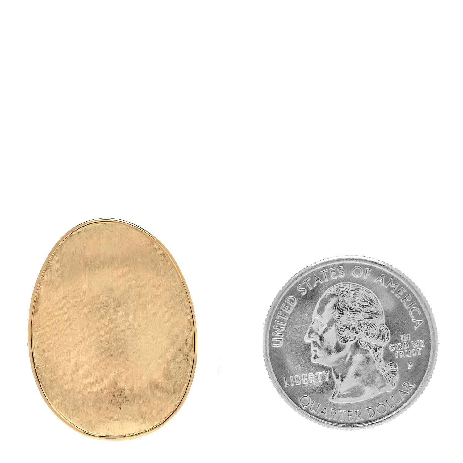 Marco Bicego 18K Yellow Gold Petite Lunaria Stud Clip-On Earrings 2 of 4