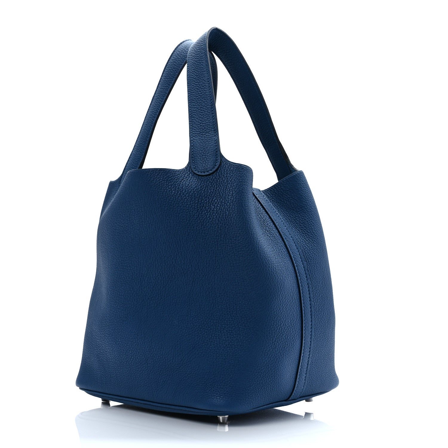 Hermes Taurillon Clemence Picotin Lock 22 MM Bleu Saphir 3 of 7