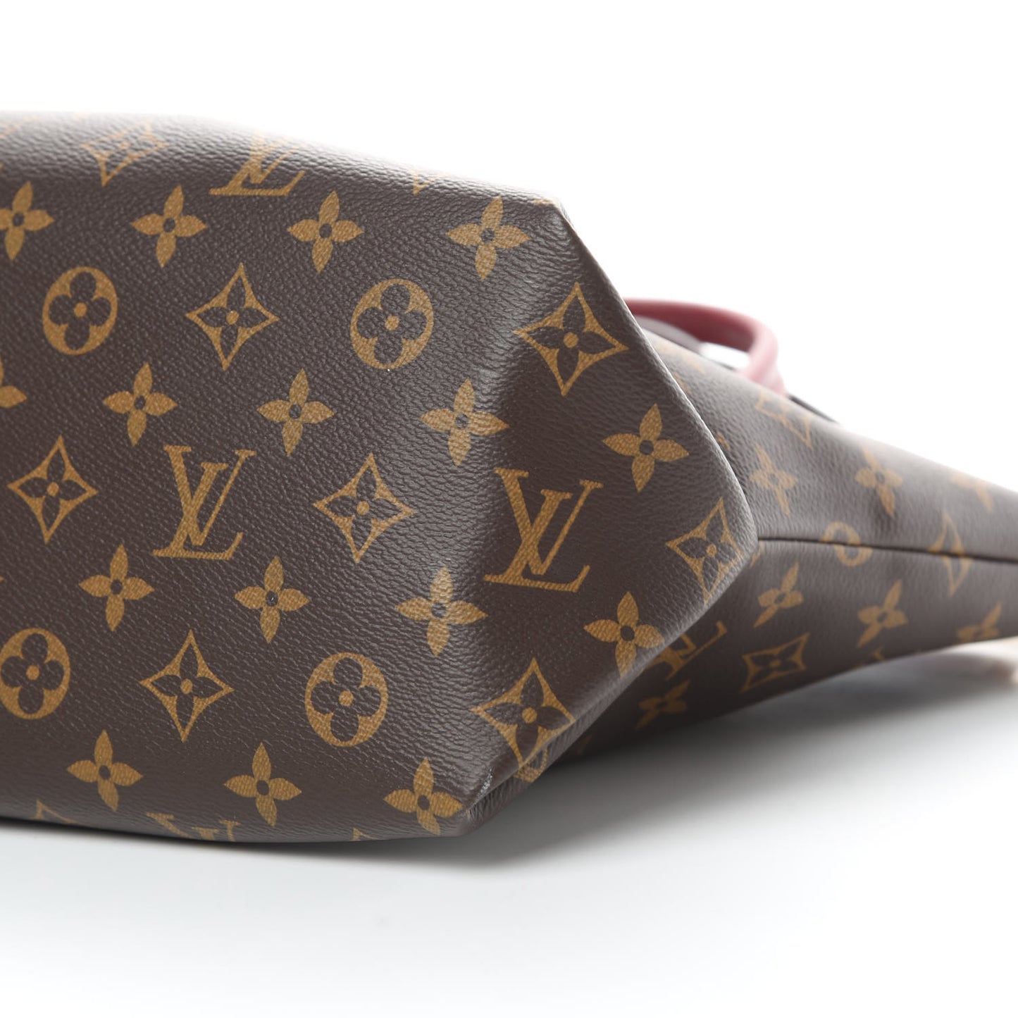Monogram Flower Zipped Tote MM Bordeaux