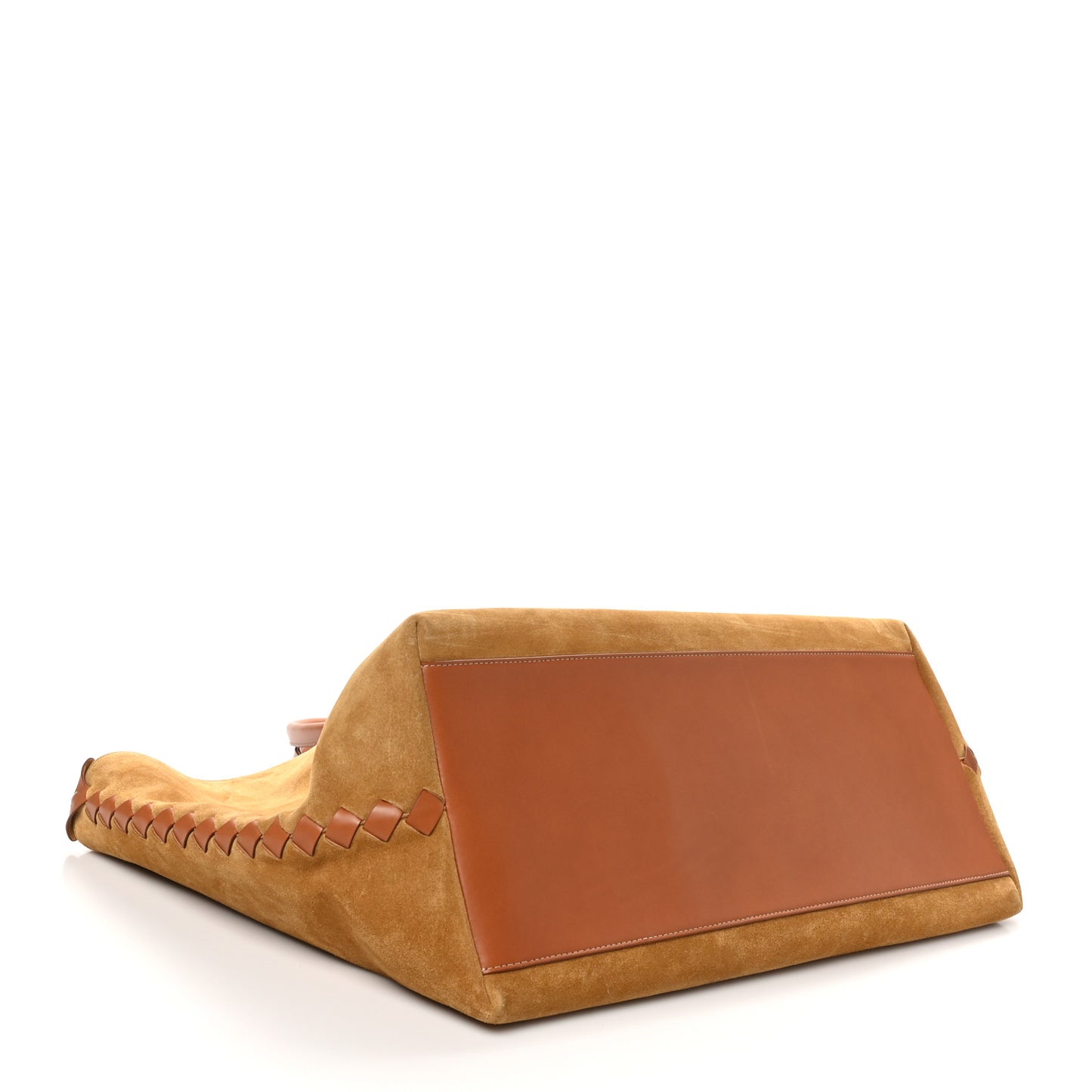 Suede Large Cabat Camel Light Wood