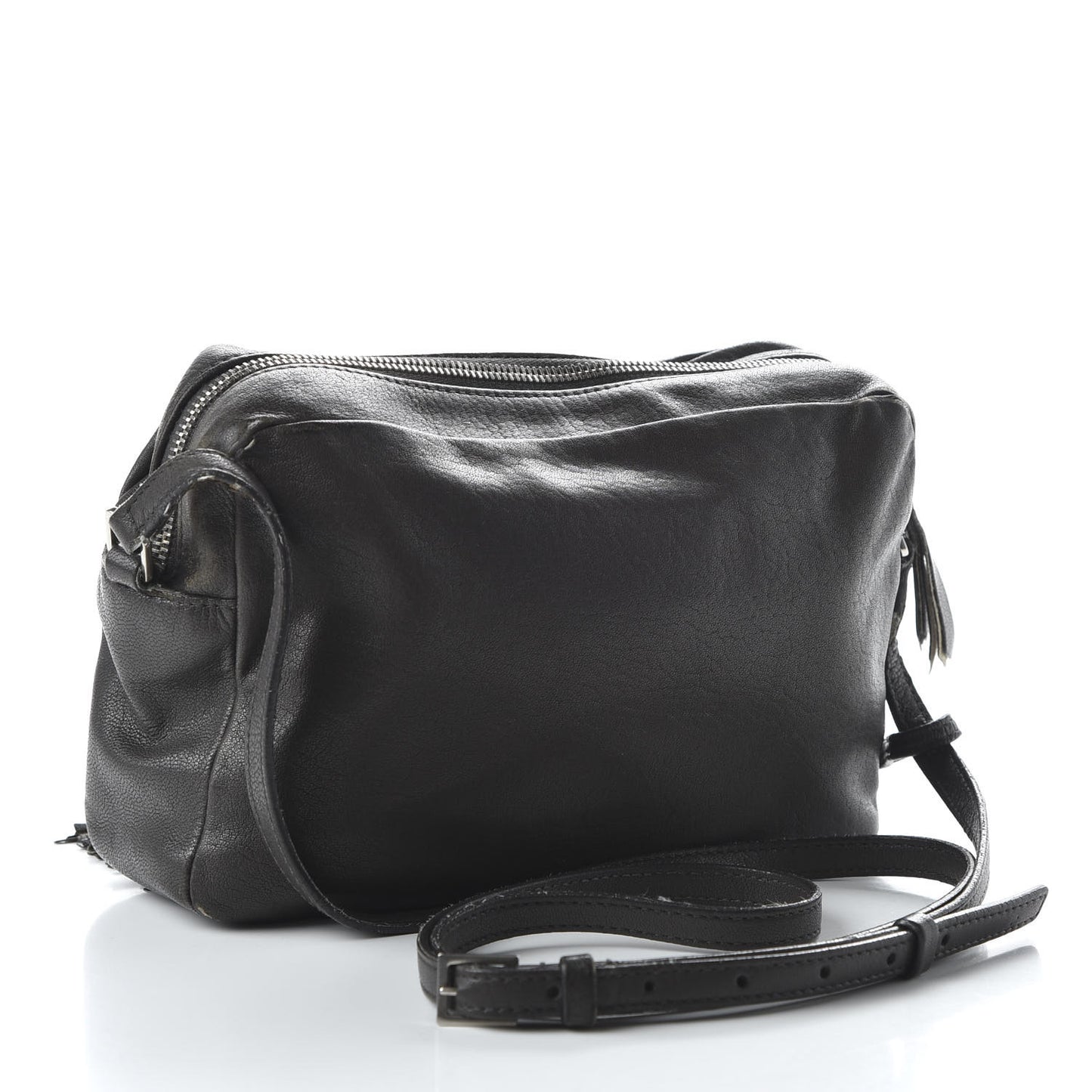 Lambskin Monogram Small Lou Camera Bag Black