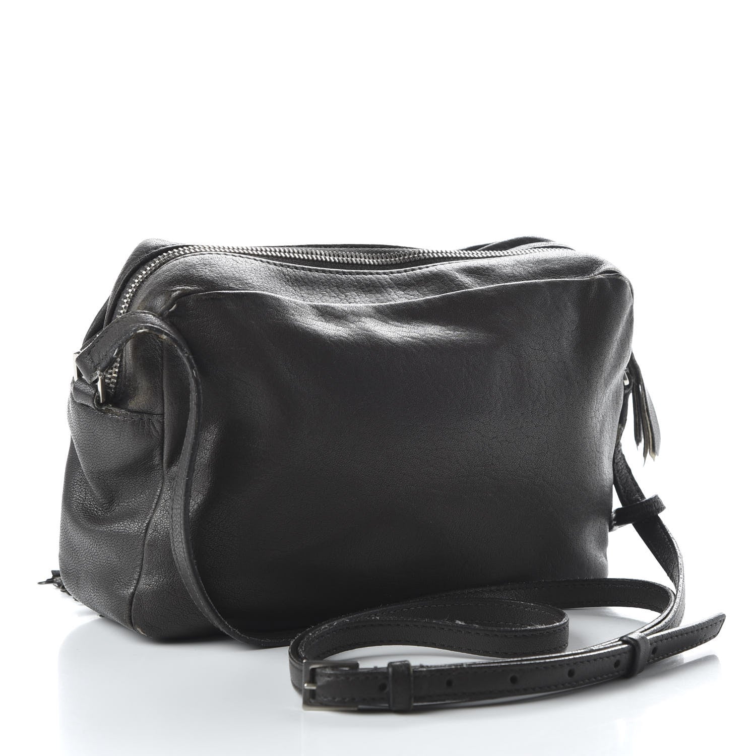 Saint Laurent Lambskin Monogram Small Lou Camera Bag Black 3 of 12