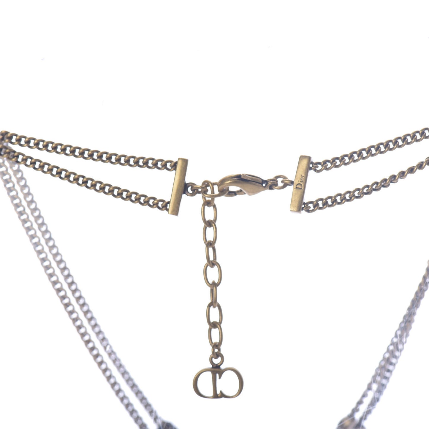 Metal J'Adior Choker Necklace Aged Gold