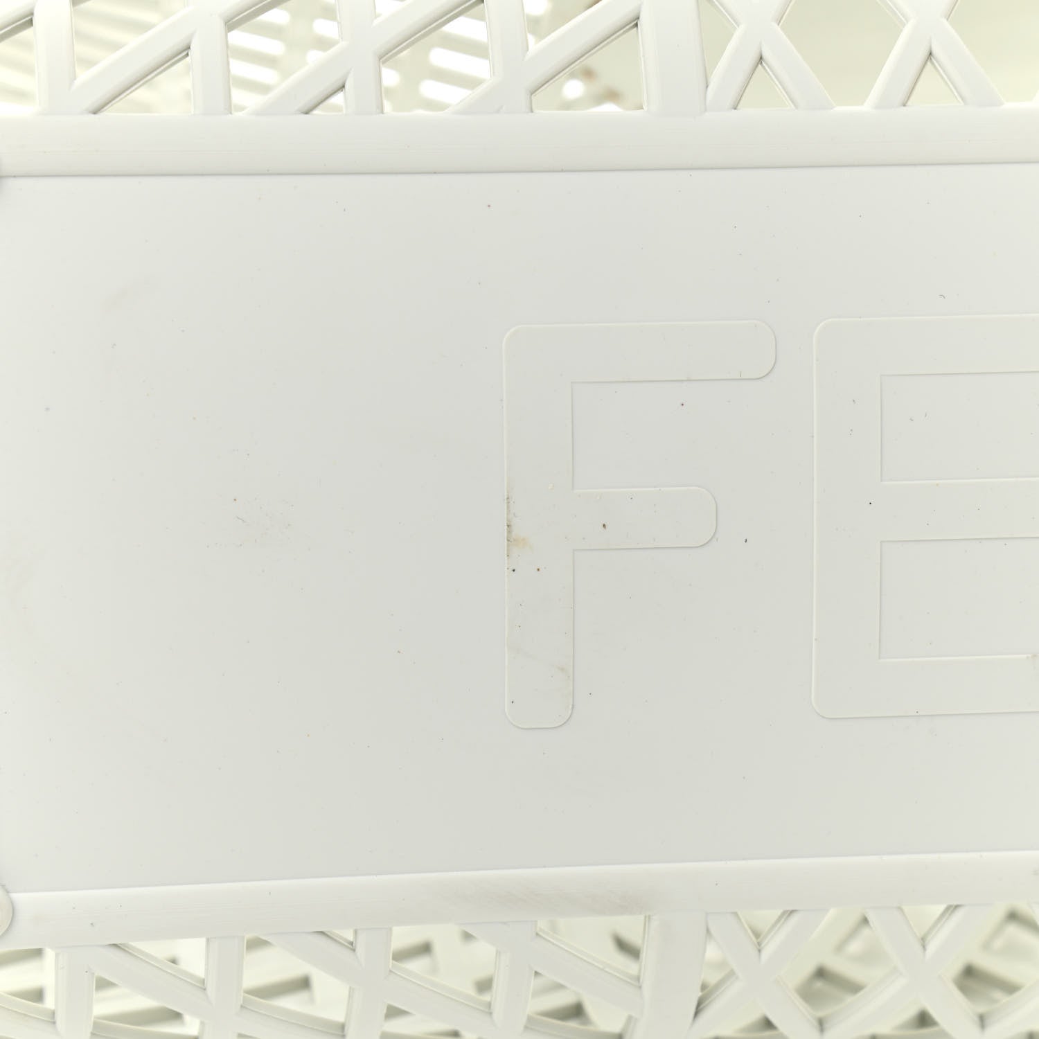 Fendi Recycled Plastic Vitello Liberty Matte Medium Fendi Basket White Ice 8 of 13
