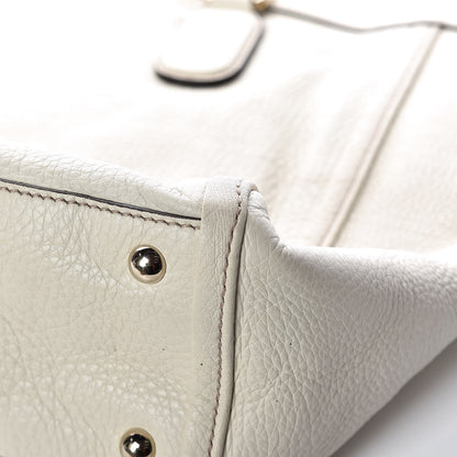 Gucci Pebbled Calfskin Large Soho Top Handle Bag Off White 18 of 20
